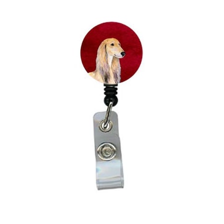 Teacher&Aposs Aid Saluki Retractable Badge Reel or ID Holder with Clip TE2895503